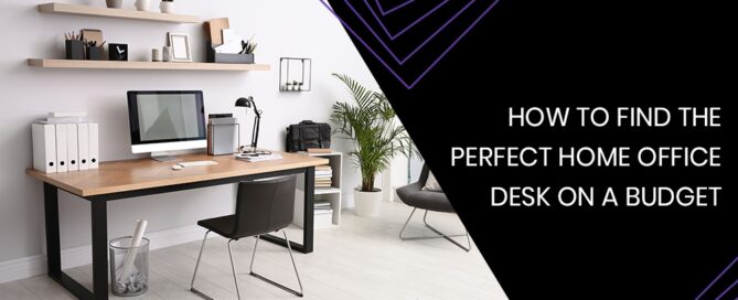 Perfect workstation on a budget with ergonomic desk, laptop stand, and organized workspace.